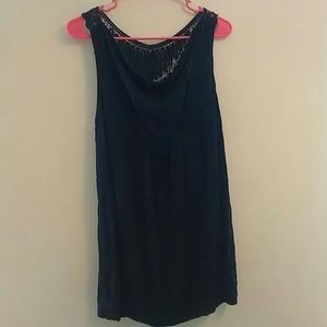 Black maternity tank